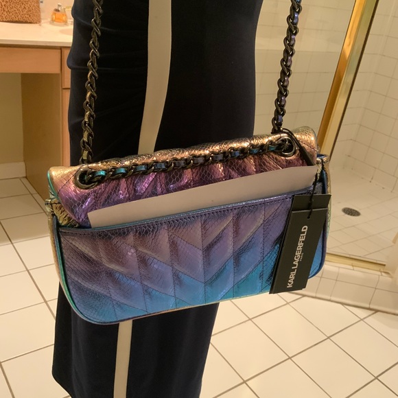 Karl Lagerfeld Paris Agyness (Mermaid Purse) Brand NEW must see gorgeous - Picture 9 of 14